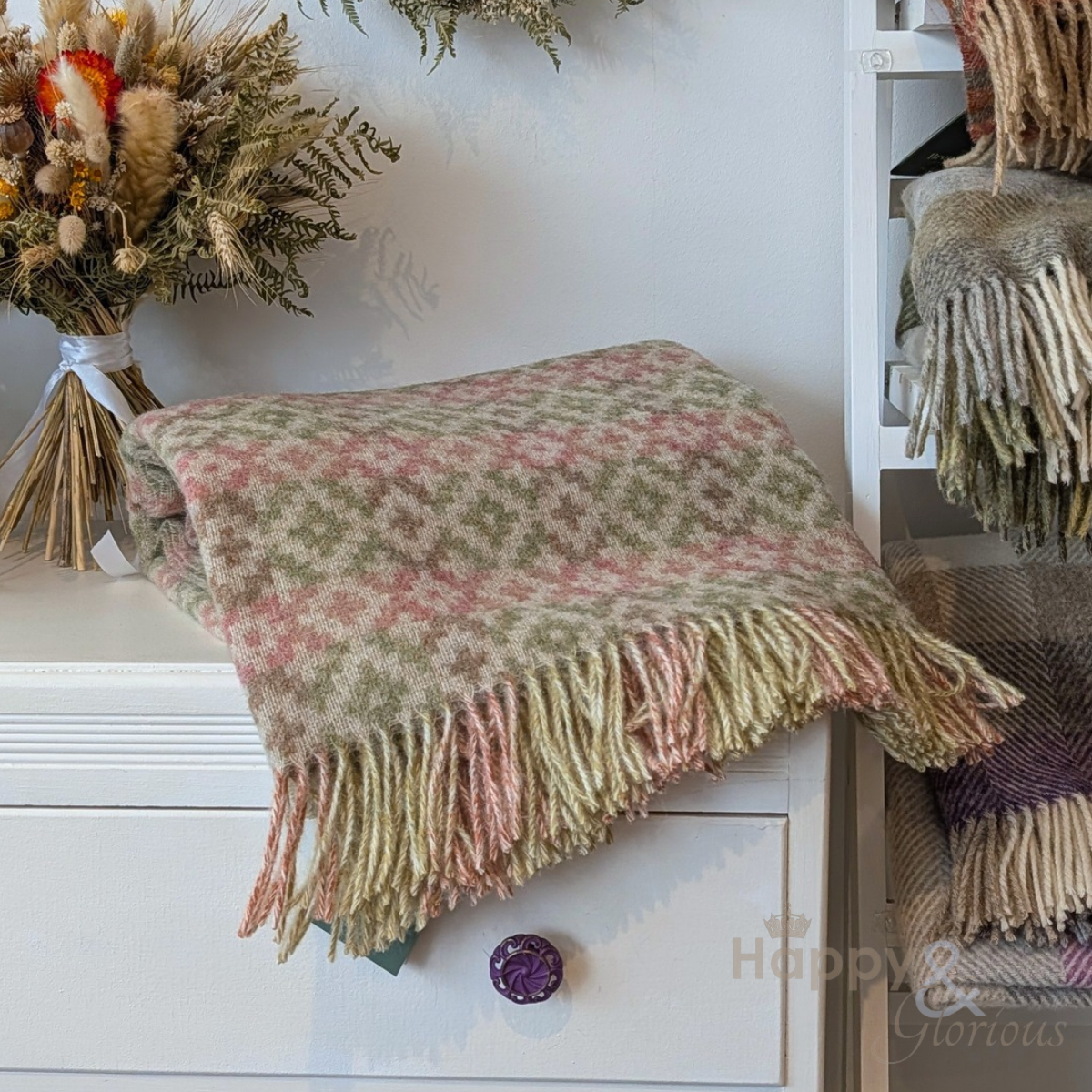 Dartmouth geometric pure wool throw from Bronte by Moon