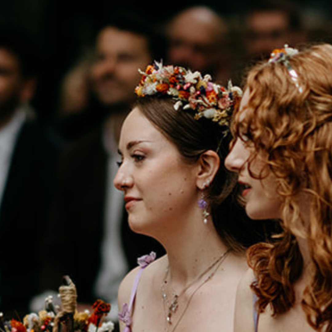 Dried flower crown