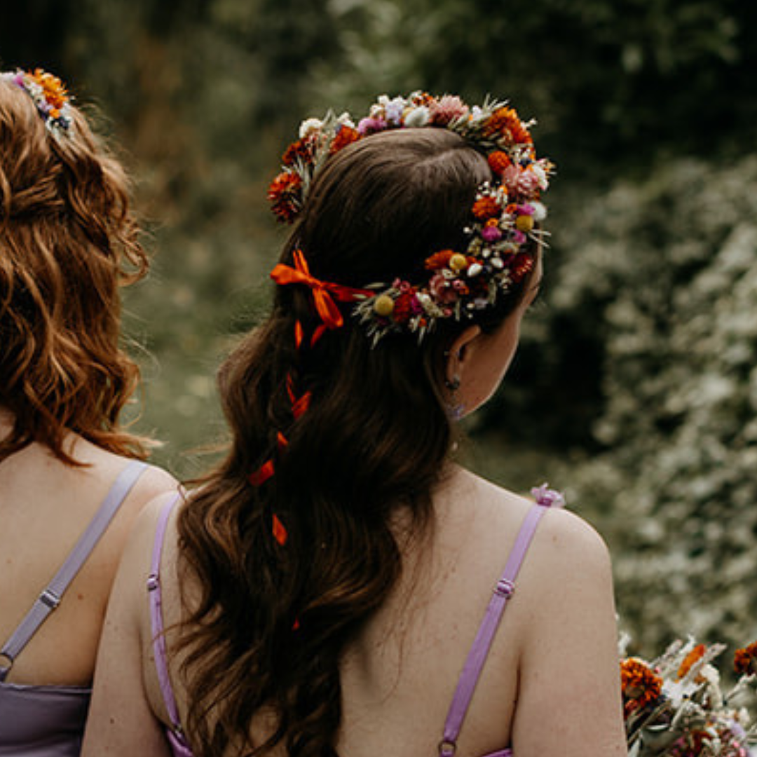 Dried flower crown