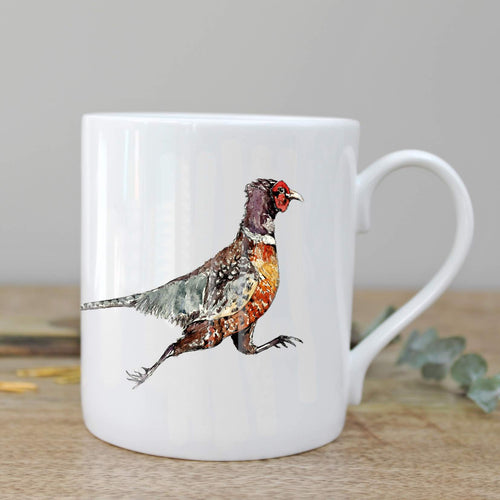 Pheasant fine china mug