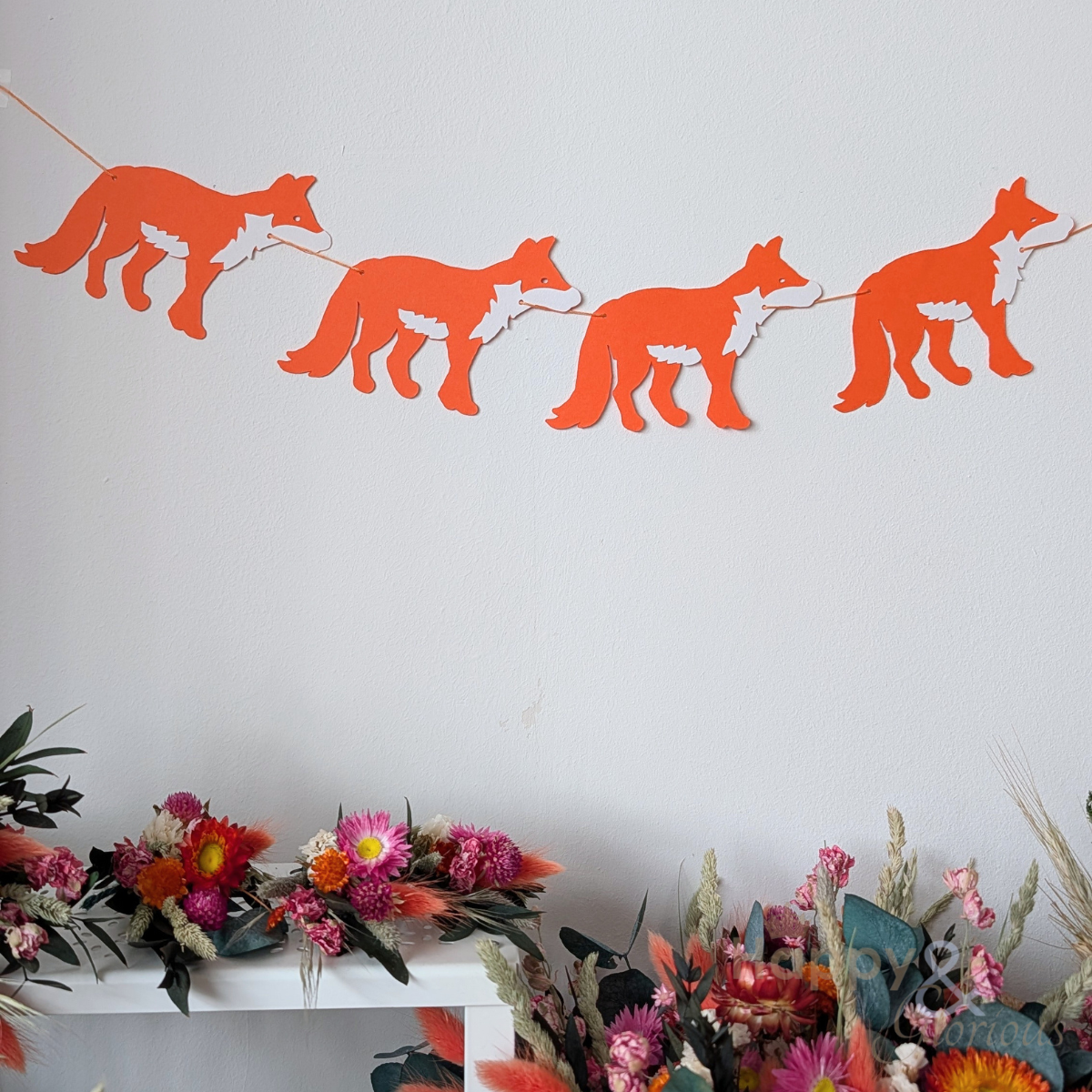 Jolly paper bunting - Fantastic foxes
