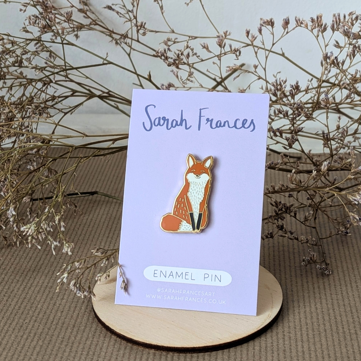 Fox enamel pin badge