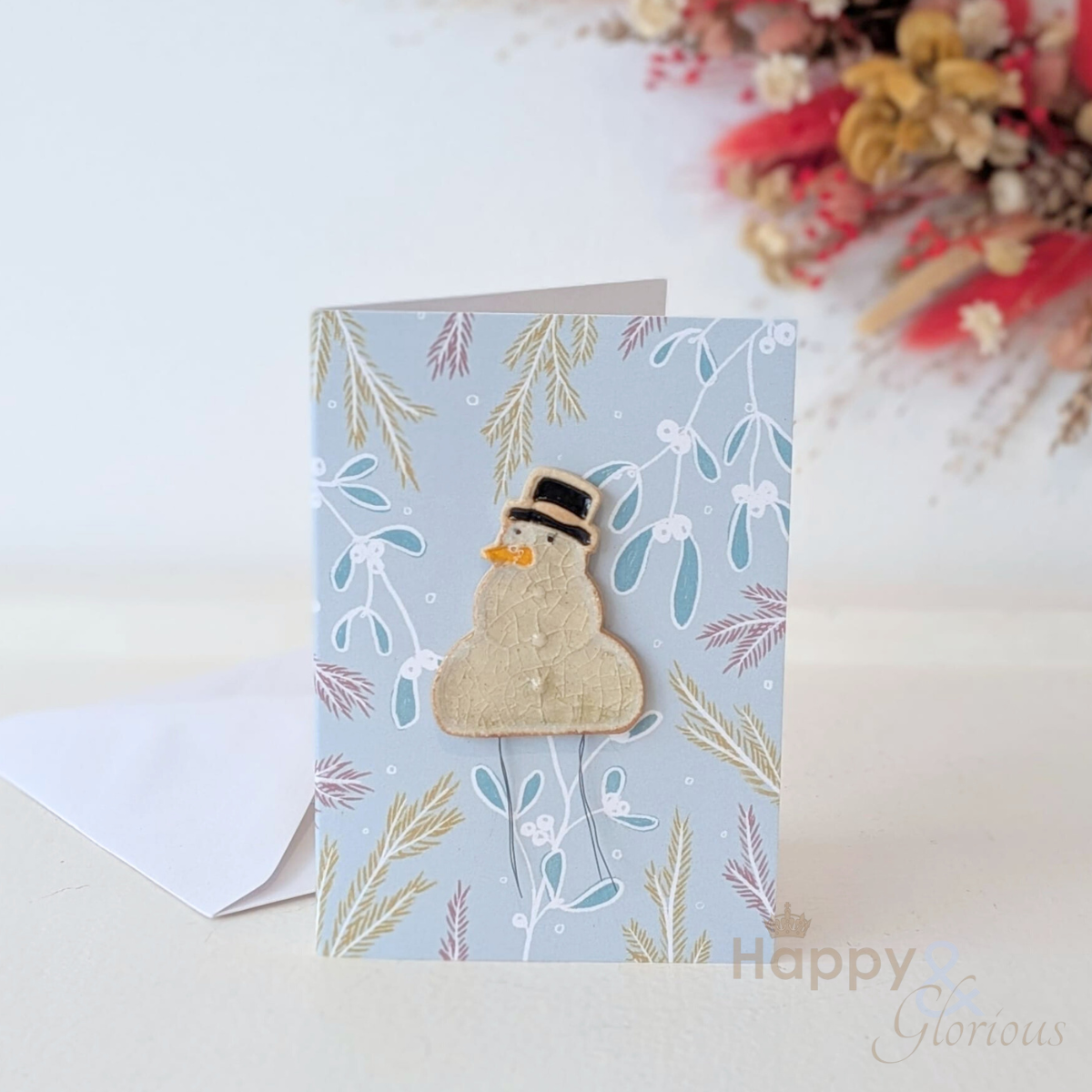 Simon snowman plant pal decoration