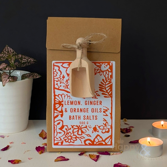 Lemon, ginger & orange Himalayan bath salts