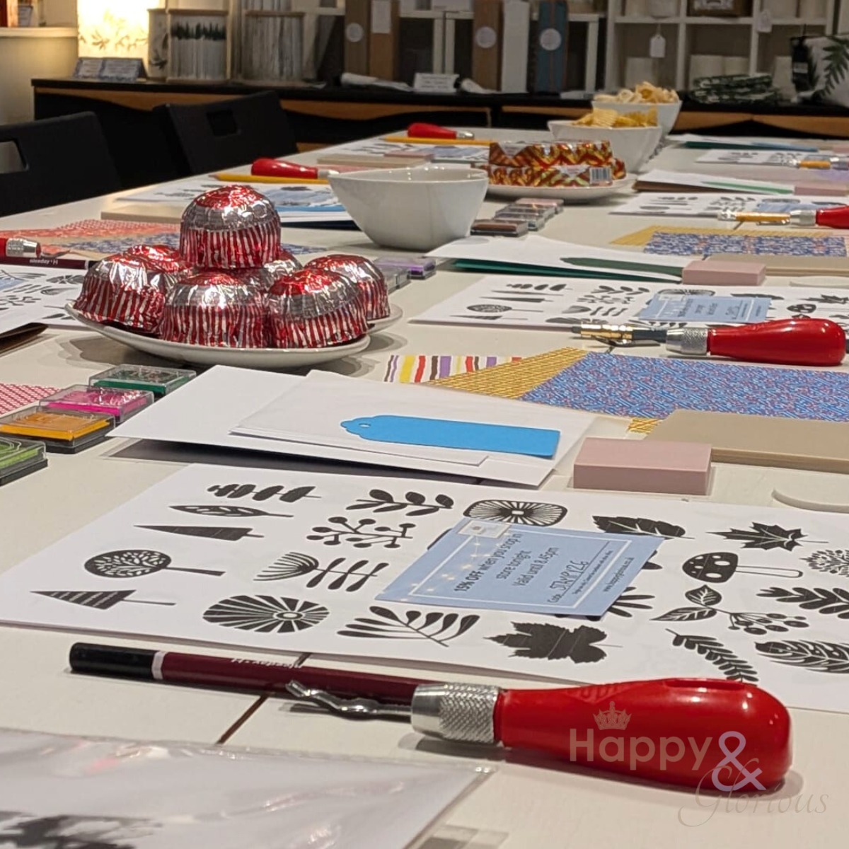 Nature linocut stamping workshop - Monday 29th June