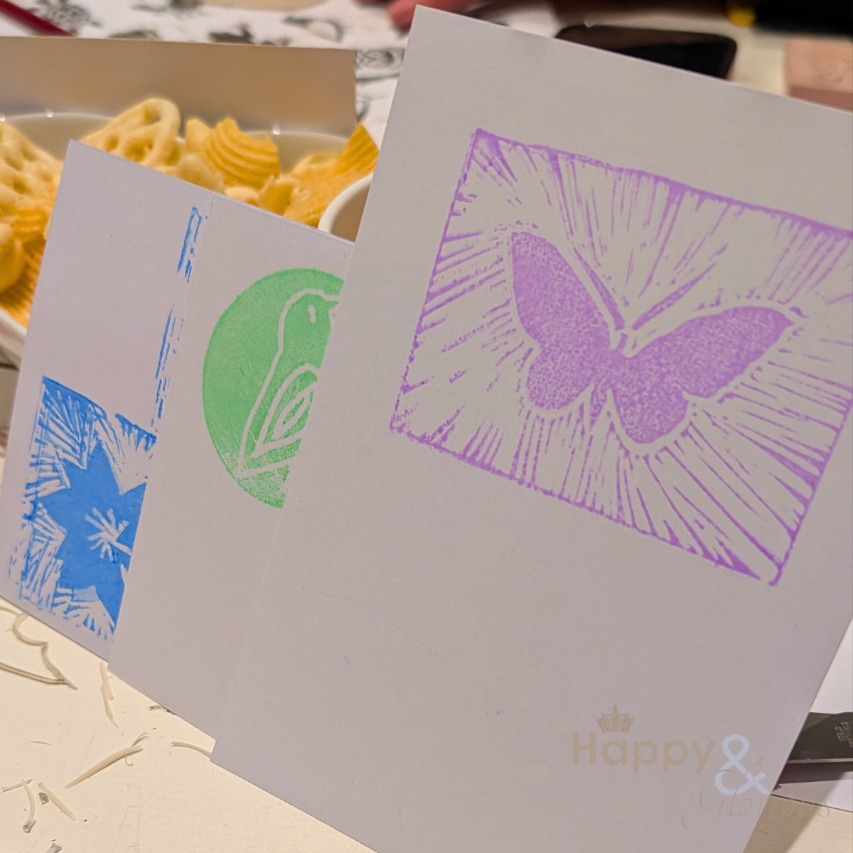 Nature linocut stamping workshop - Monday 29th June