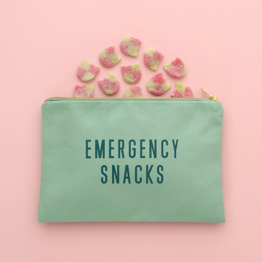 Mint green emergency snacks purse
