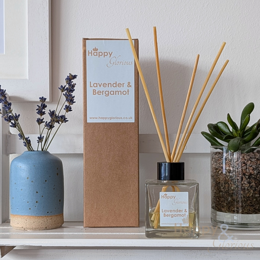 Lavender & bergamot fragrance reed diffuser