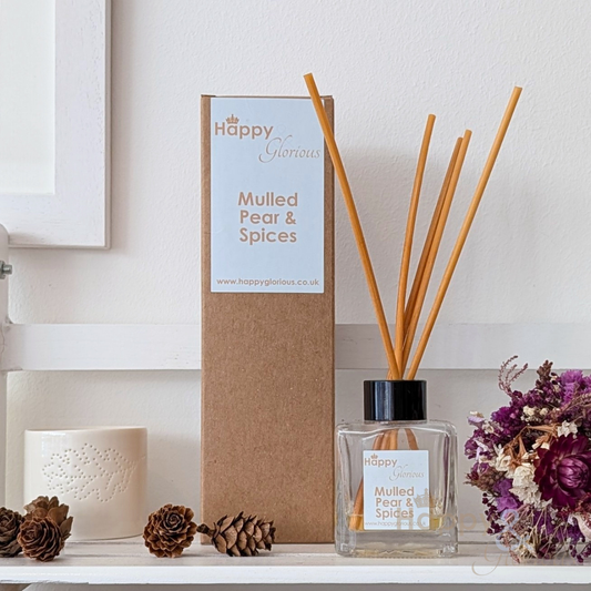 Mulled pear & spices fragrance reed diffuser