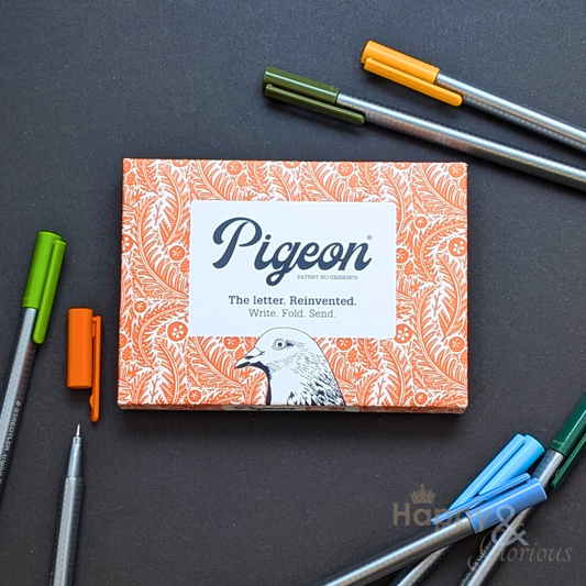 Nature Study Pigeon - pack of 6 folding letters