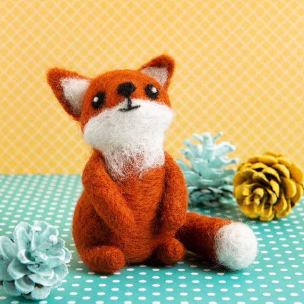 Fox cub needle felting kit