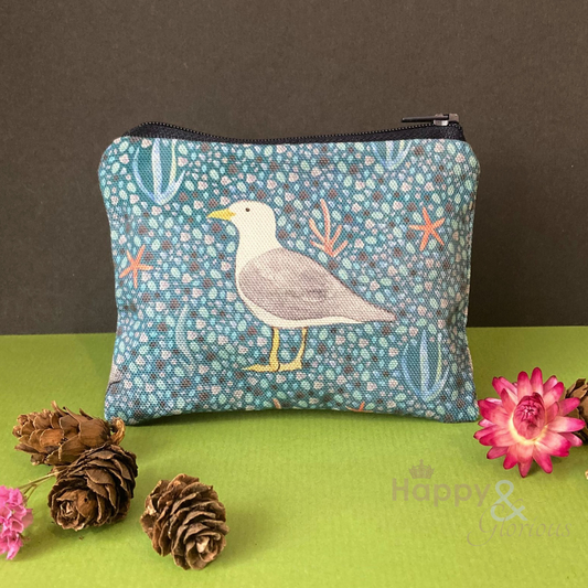 Herring gull coin purse