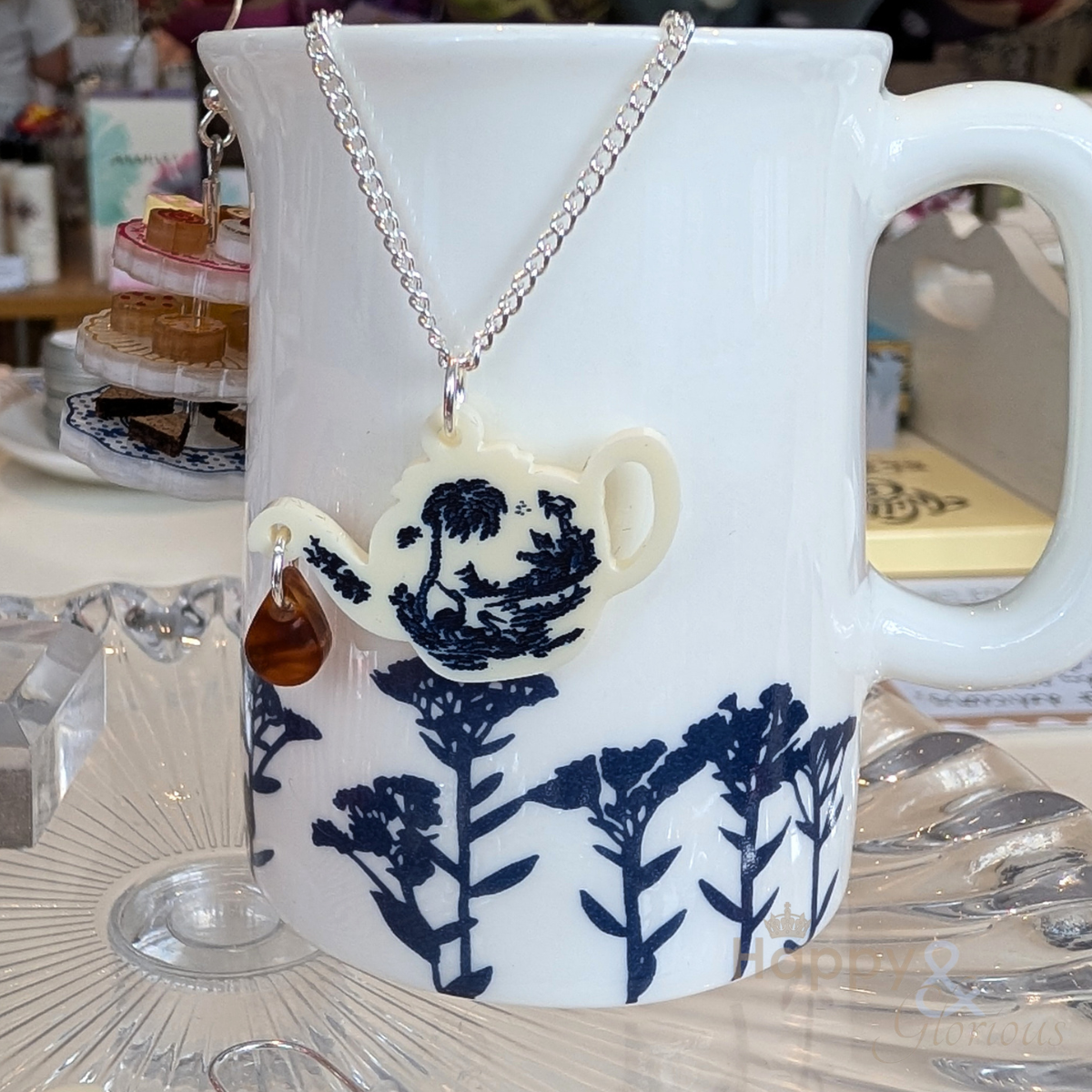 Vintage teapot pendant by Tatty Devine