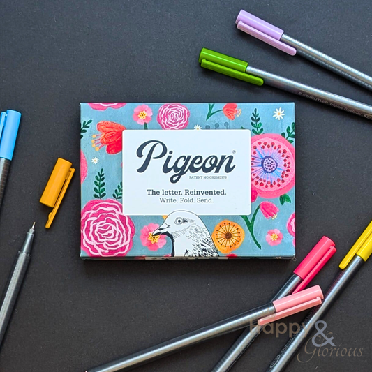 Wildflower Pigeon - pack of 6 folding letters