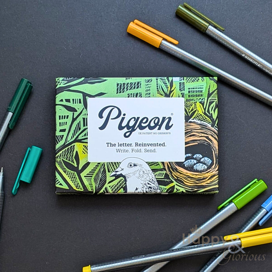 Wonderfully Wild Pigeon - pack of 6 folding letters