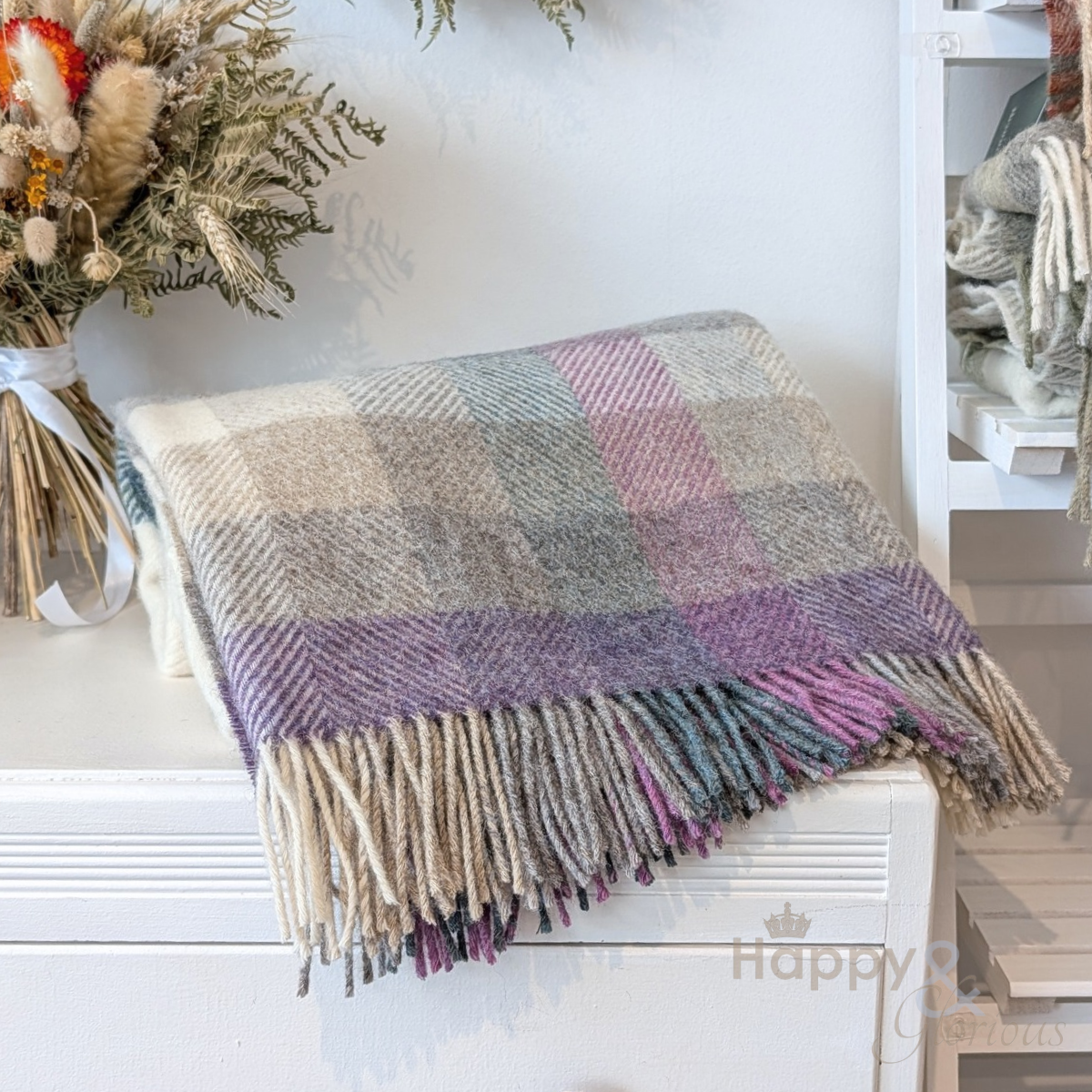 Woodale pure wool throw from Bronte by Moon