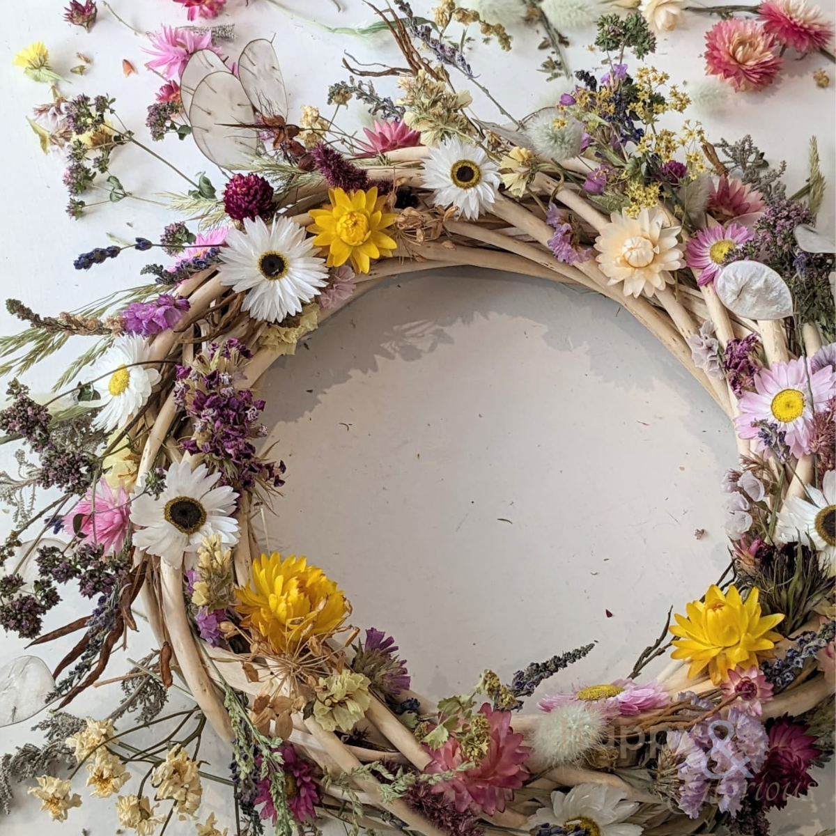 Spring dried flower wreath workshop - Monday 9th February