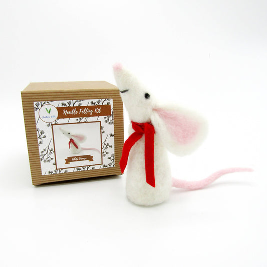 Happy mouse needle felting kit | UK made craft kit