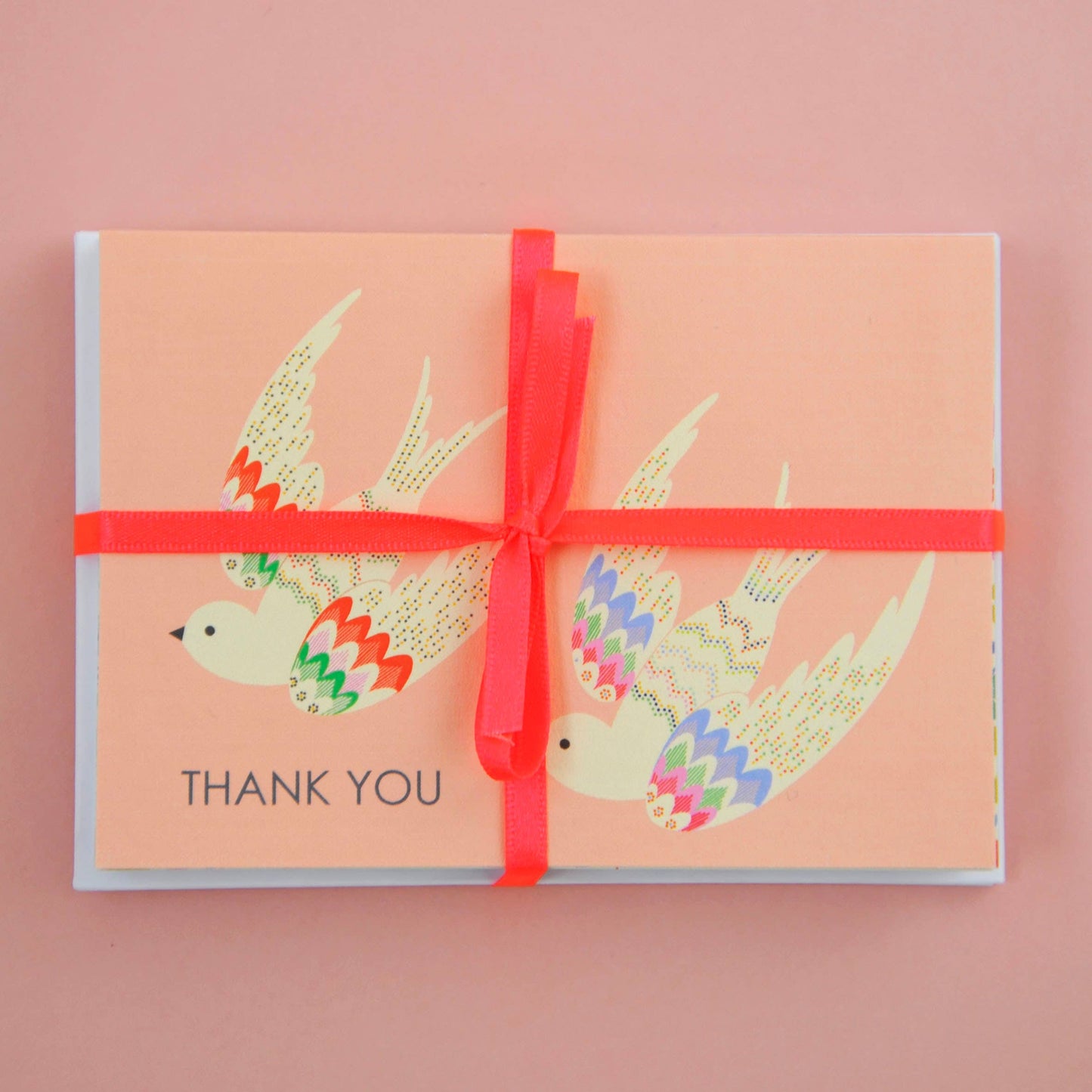Set of eight thank you notecards