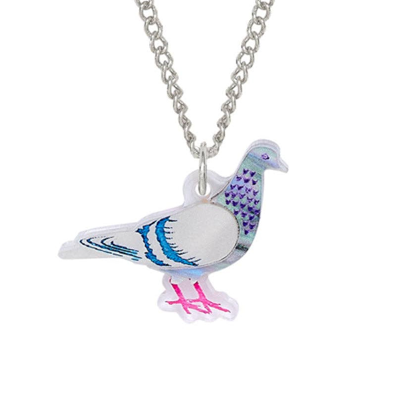 Pigeon pendant necklace by Tatty Devine
