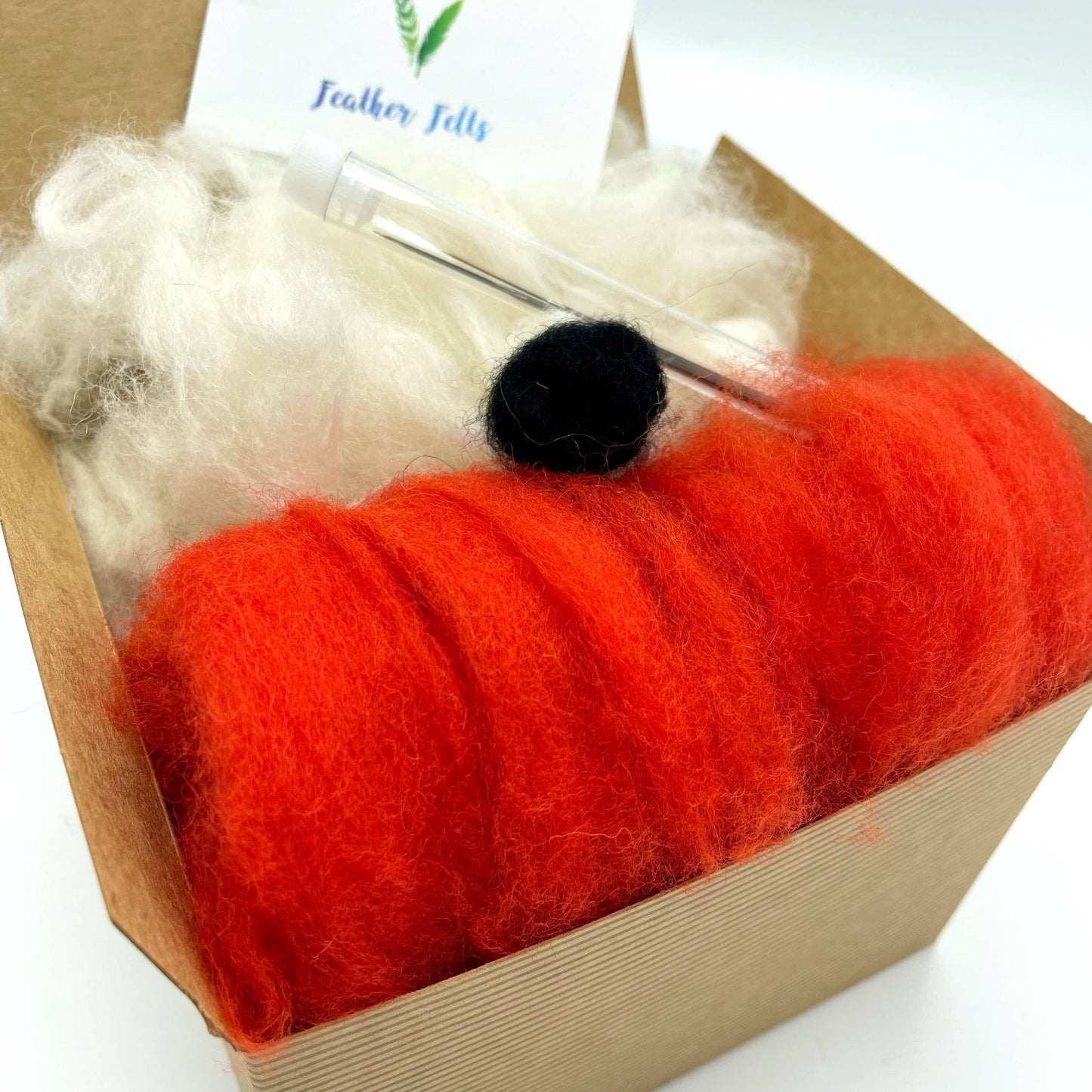 Red lobster needle felting kit | UK made craft kit