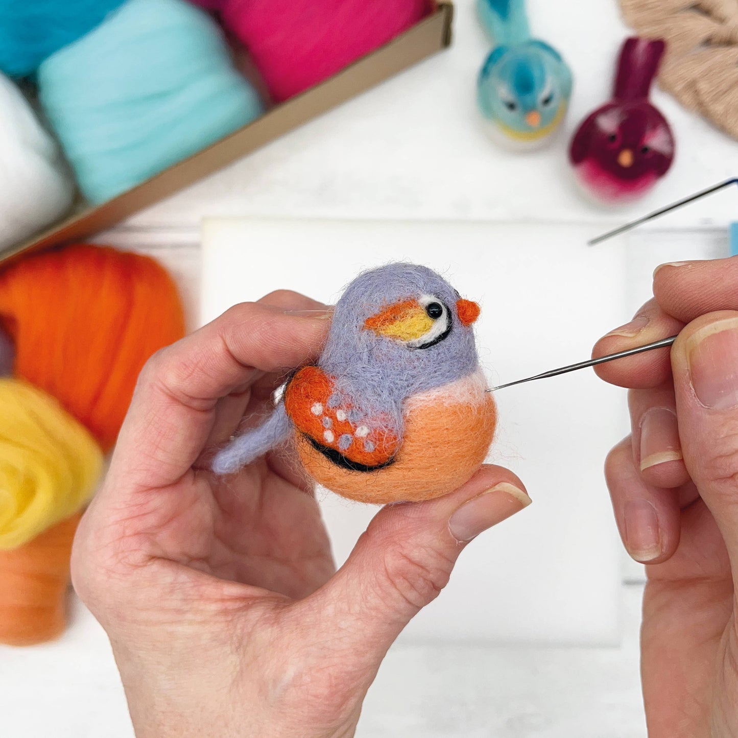 Baby birds needle felting kit