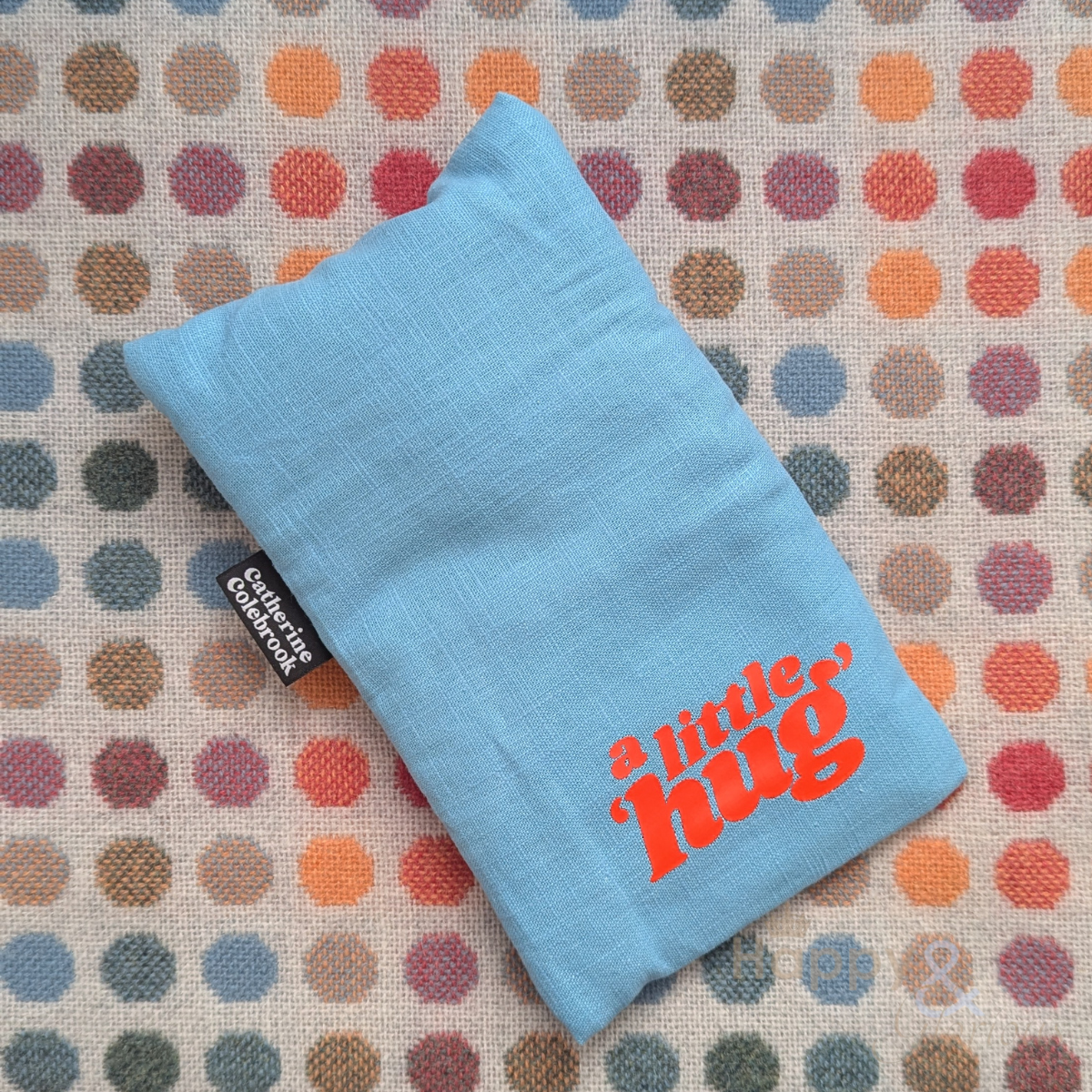Linen little hug mini hot water bottle in three colours