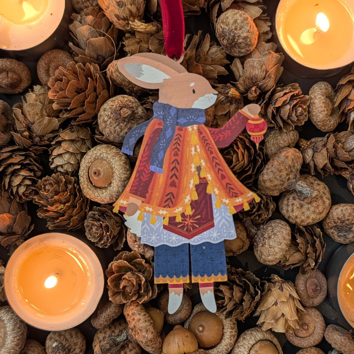 Folk animals Christmas decoration