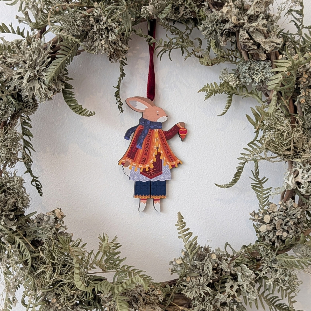 Folk animals Christmas decoration