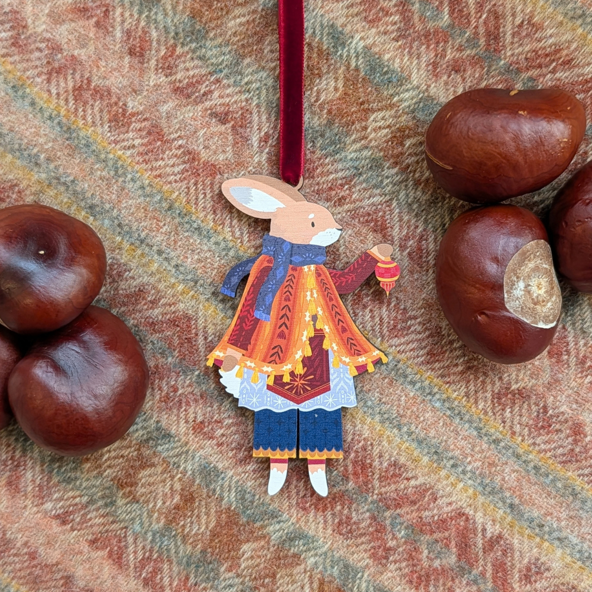 Folk animals Christmas decoration