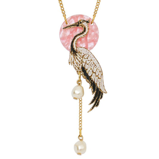 Crane pendant necklace by Tatty Devine