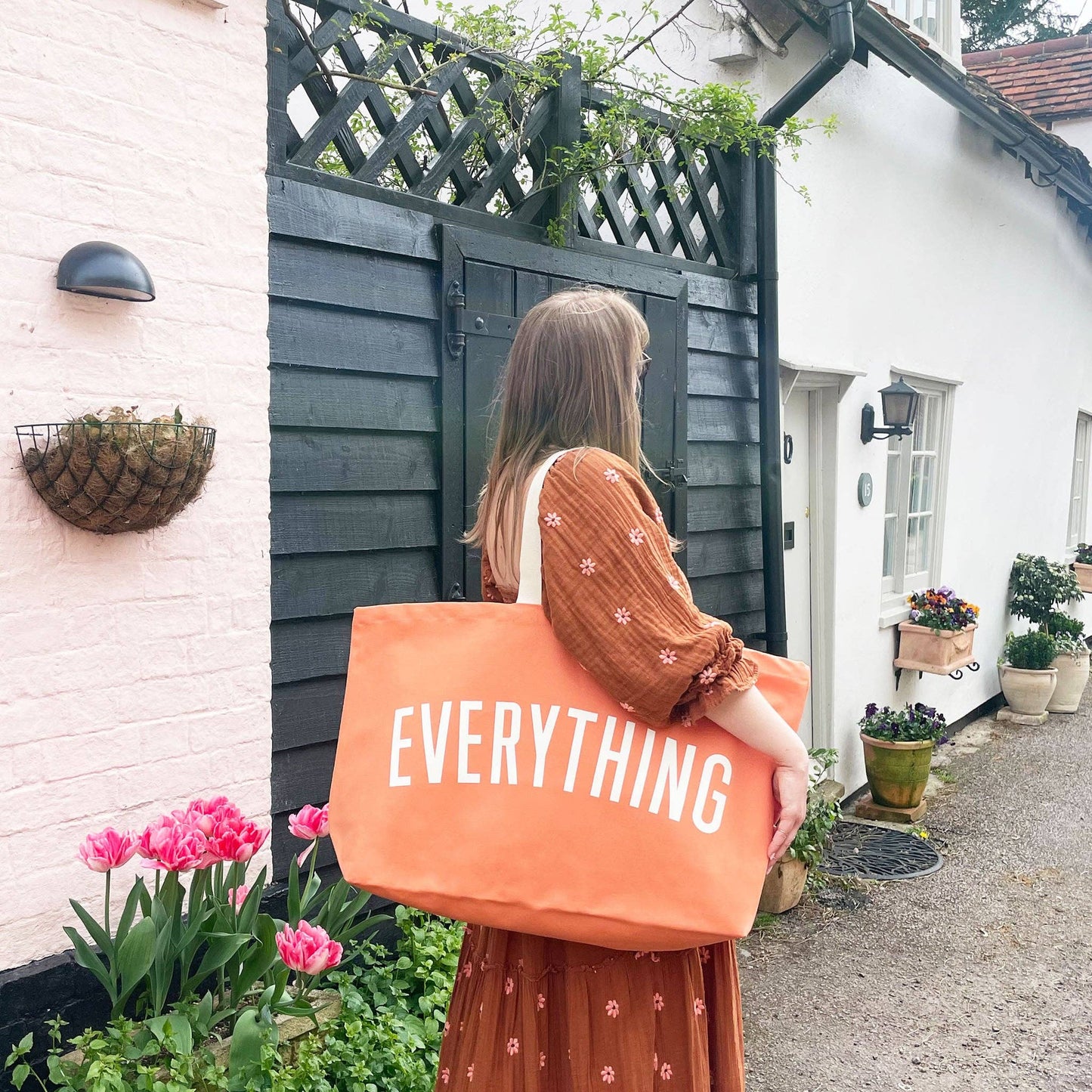 Everything - peach REALLY big bag