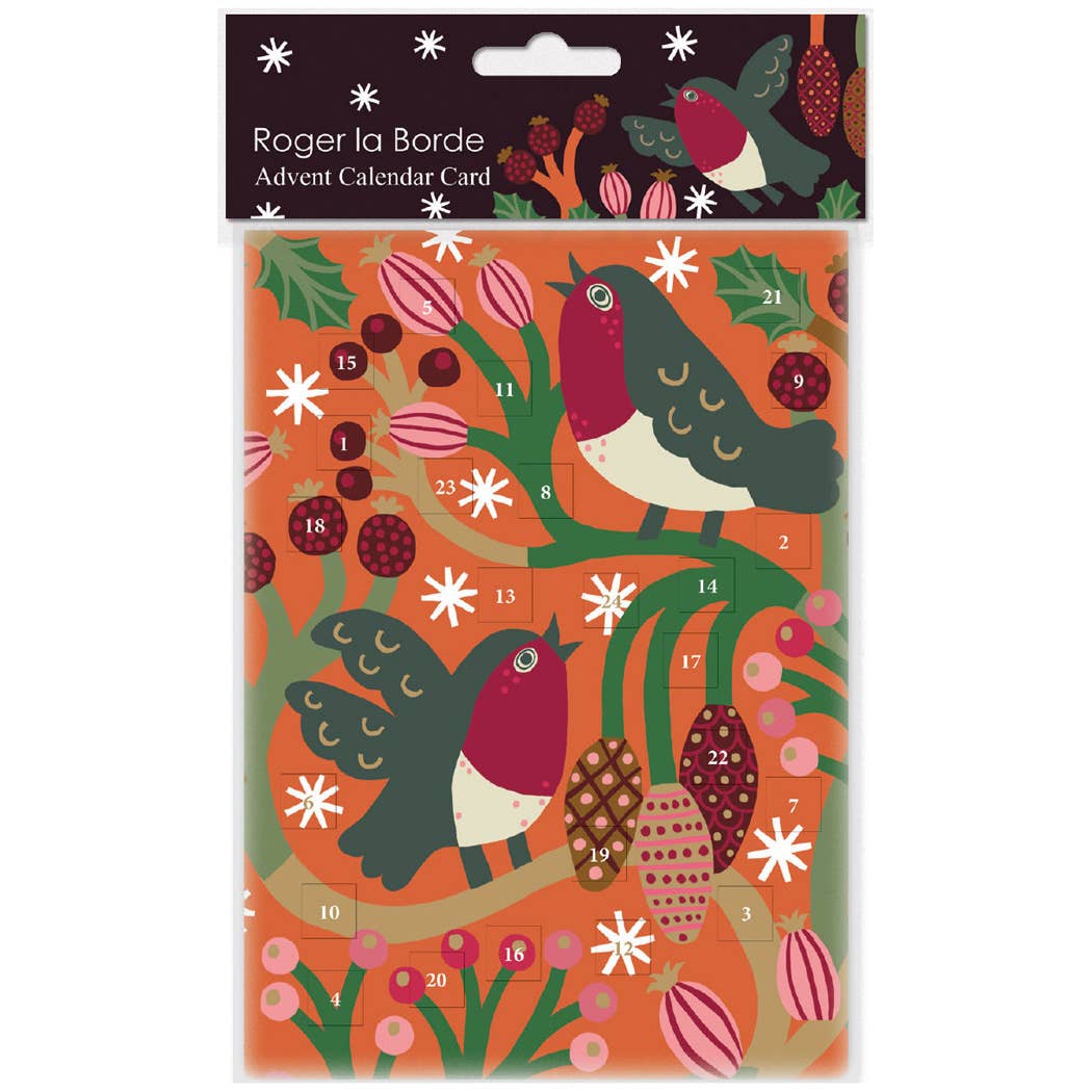 Christmas chorus Advent calendar card