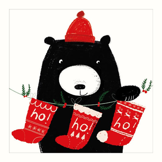 Bear Christmas cards - pack of 10
