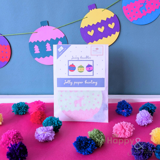 Jolly paper bunting - Jazzy baubles