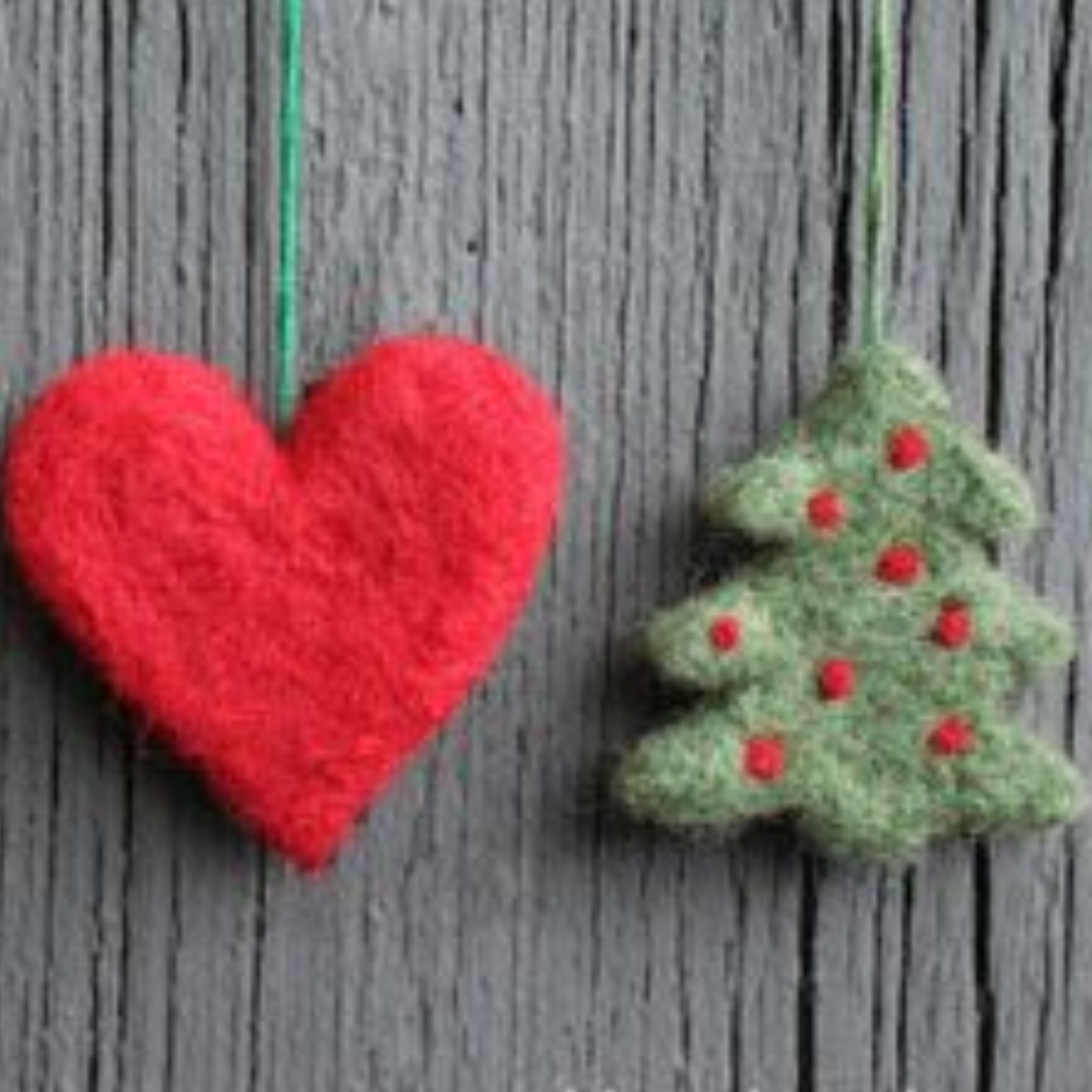 Needle felted Christmas decorations workshop - Wednesday 9th December