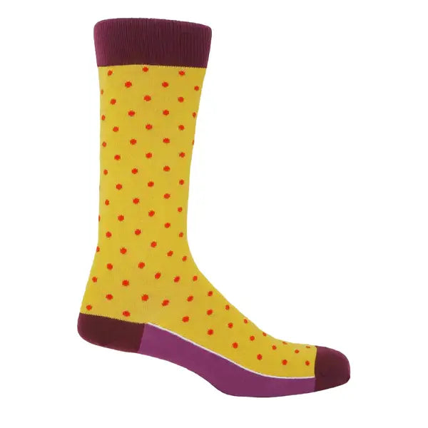 Pin polka large socks (size 6-13)