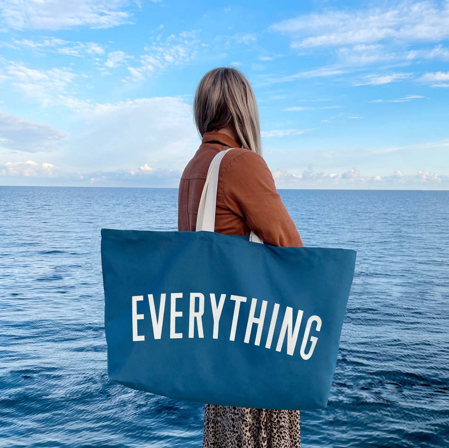 Everything - ocean blue REALLY big bag