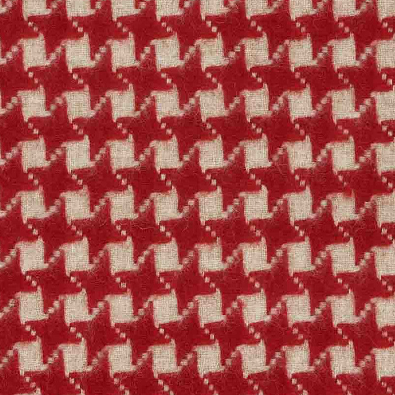 Red star pure wool throw from Bronte by Moon