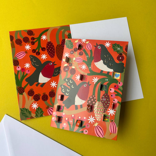 Christmas chorus Advent calendar card