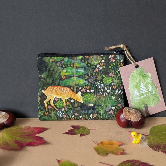 Deer & duck coin purse