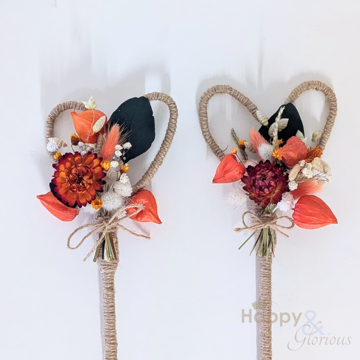 Dried flower wand