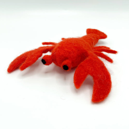 Red lobster needle felting kit | UK made craft kit