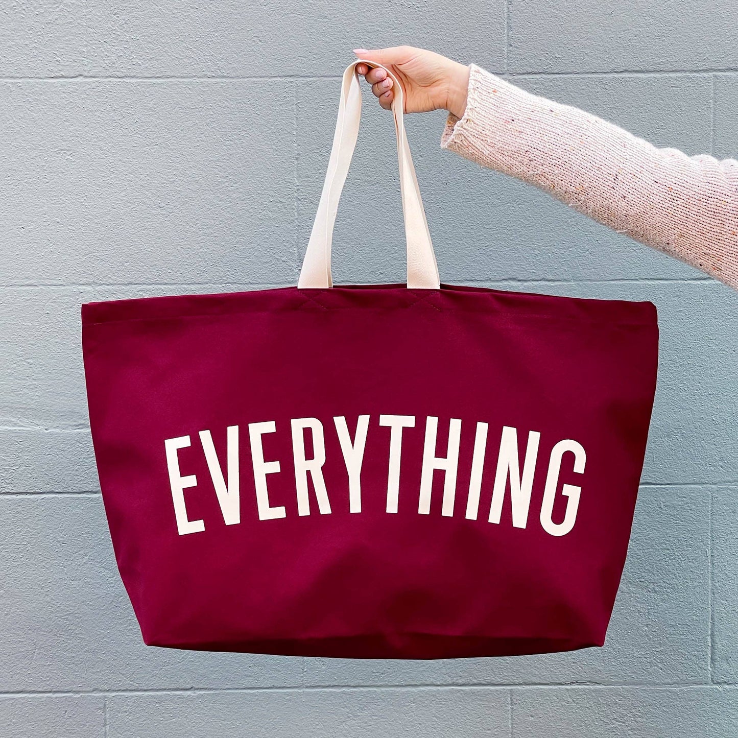 Everything - burgundy REALLY big bag