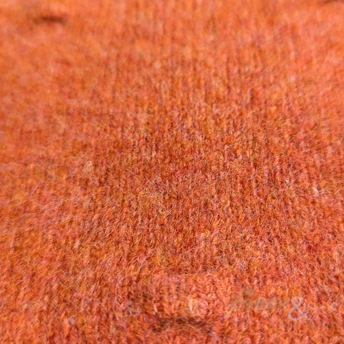 Burnt orange felted merino wool scarf