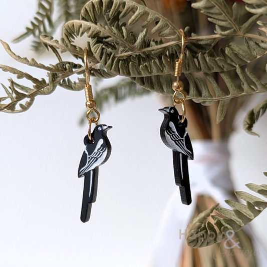 Two for joy magpie earrings by Tatty Devine