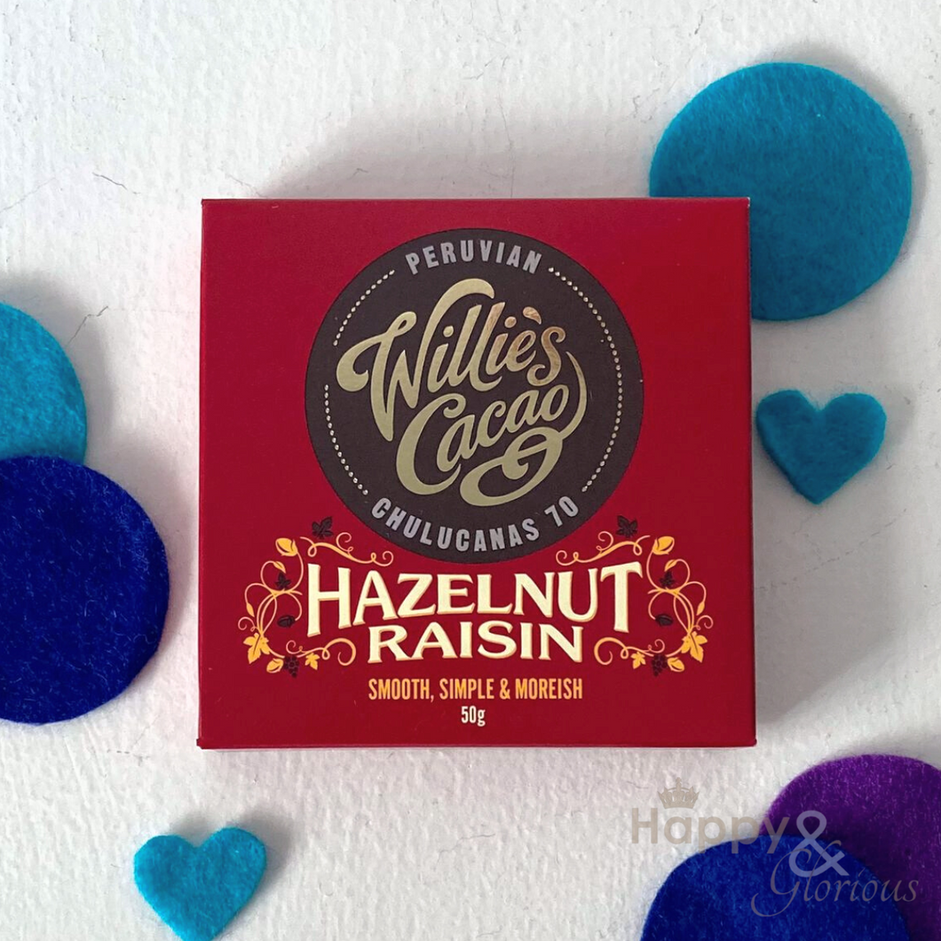 Hazelnut & Raisin chocolate bar