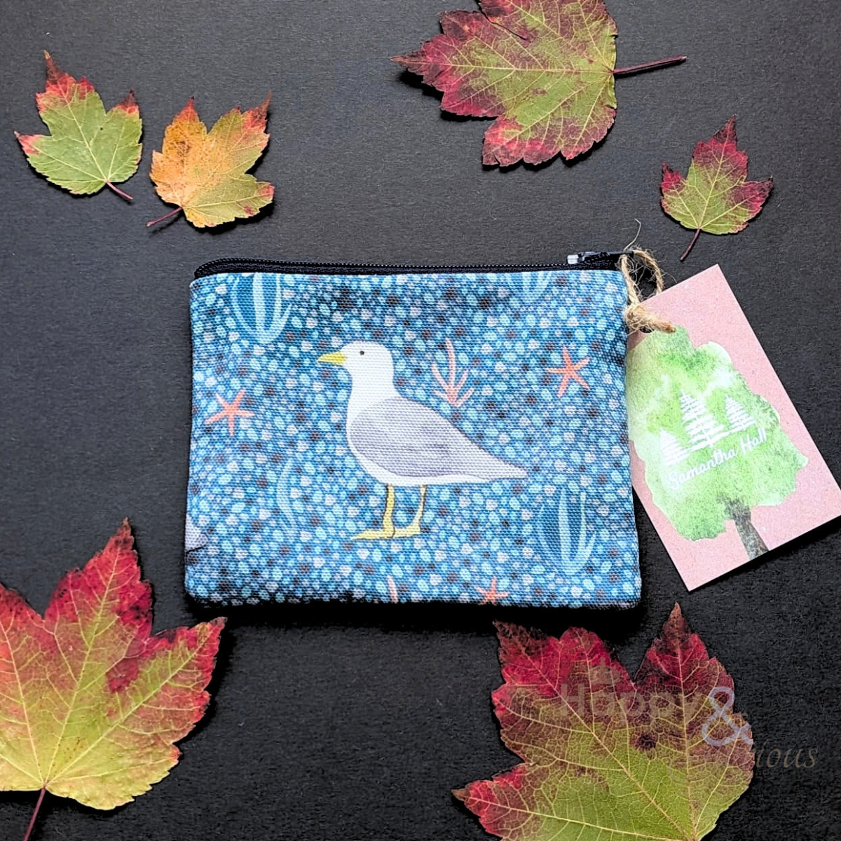 Herring gull coin purse