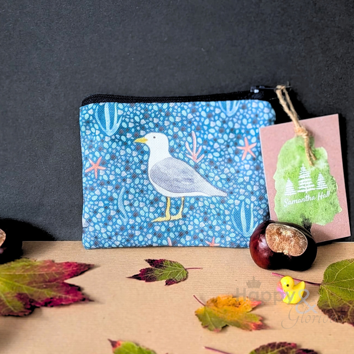 Herring gull coin purse