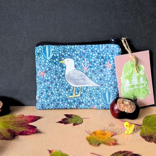 Herring gull coin purse